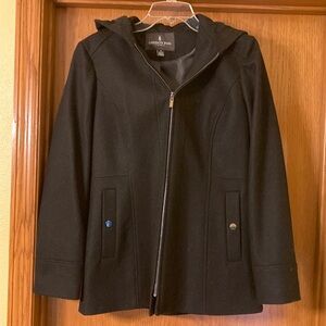 ✅London Fog wool hooded coat